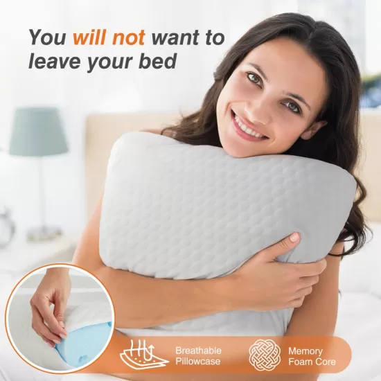 Foam pillow, sleeping pillow, soft and comfortable, removable, machine washable cover,1 pack,24 Inchx 16 Foam pillow, sleeping pillow, soft and comfortable, removable, machine washable cover,1 pack,24 Inchx 16