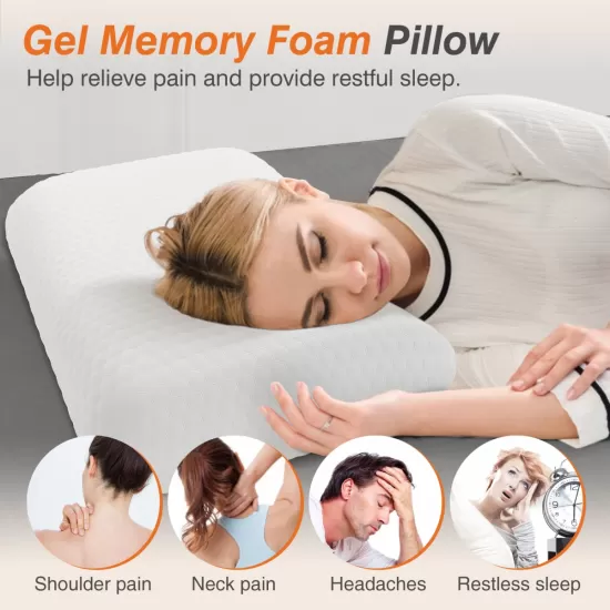 Foam pillow, sleeping pillow, soft and comfortable, removable, machine washable cover,1 pack,24 Inchx 16 Foam pillow, sleeping pillow, soft and comfortable, removable, machine washable cover,1 pack,24 Inchx 16