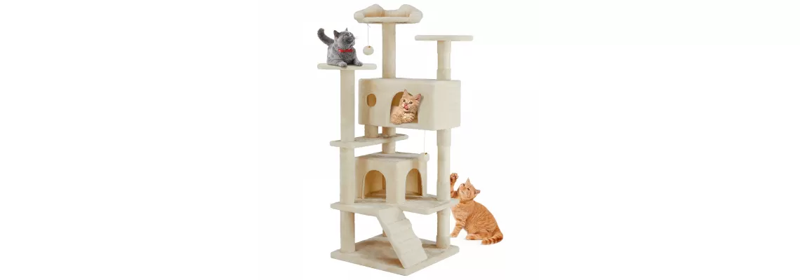 54in Cat Tree: A Stylish and Affordable Indoor Playroom for Your Feline Friend
54in Cat Tree: A Stylish and Affordable Indoor Playroom for Your Feline Friend