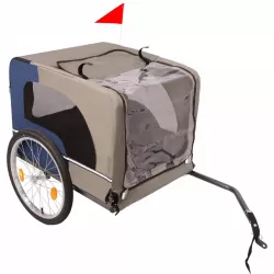 Tangkula Dog Bike Trailer, Breathable Mesh Dog Cart with 3 Entrances, Safety Flag, 8 Reflectors, Folding Pet Carrier Wagon with 20 Inch Wheels, Bicycle Carrier for Medium and Small Sized Dogs Tangkula Dog Bike Trailer, Breathable Mesh Dog Cart with 3 Entrances, Safety Flag, 8 Reflectors, Folding Pet Carrier Wagon with 20 Inch Wheels, Bicycle Carrier for Medium and Small Sized Dogs