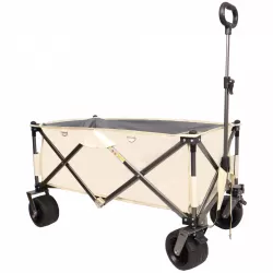Folding Wagon, Heavy Duty Utility Beach Wagon Cart for Sand with Big Wheels, Adjustable Handle&Drink Holders for Shopping, Camping,Garden and Outdoor Folding Wagon, Heavy Duty Utility Beach Wagon Cart for Sand with Big Wheels, Adjustable Handle&Drink Holders for Shopping, Camping,Garden and Outdoor