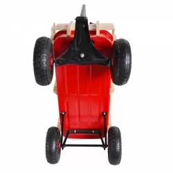 outdoor sport wagon tools cart wooden side panels air tires Wagon (red) outdoor sport wagon tools cart wooden side panels air tires Wagon (red)
