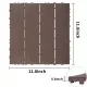 Plastic Interlocking Deck Tiles, 11.8 Inch x11.8 Inch (Pack of 44), Patio Flooring Outdoor Waterproof All Weather Use for Garden Poolside Front/Back Yard, Light Coffee Color Plastic Interlocking Deck Tiles, 11.8 Inch x11.8 Inch (Pack of 44), Patio Flooring Outdoor Waterproof All Weather Use for Garden Poolside Front/Back Yard, Light Coffee Color