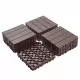 Plastic Interlocking Deck Tiles, 11.8 Inch x11.8 Inch (Pack of 44), Patio Flooring Outdoor Waterproof All Weather Use for Garden Poolside Front/Back Yard, Light Coffee Color Plastic Interlocking Deck Tiles, 11.8 Inch x11.8 Inch (Pack of 44), Patio Flooring Outdoor Waterproof All Weather Use for Garden Poolside Front/Back Yard, Light Coffee Color