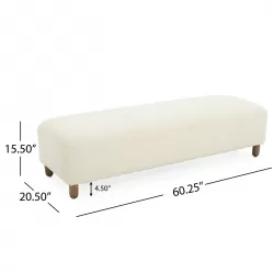 Comfortable Ottoman, White