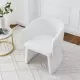 Modern style simple and elegant chair, white leisure chair, suitable for dining/bedroom/living room/reception desk (assembly required)-White Modern style simple and elegant chair, white leisure chair, suitable for dining/bedroom/living room/reception desk (assembly required)-White