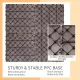 Plastic Interlocking Deck Tiles, 11.8 Inch x11.8 Inch (Pack of 44), Patio Flooring Outdoor Waterproof All Weather Use for Garden Poolside Front/Back Yard, Light Coffee Color Plastic Interlocking Deck Tiles, 11.8 Inch x11.8 Inch (Pack of 44), Patio Flooring Outdoor Waterproof All Weather Use for Garden Poolside Front/Back Yard, Light Coffee Color