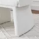 Modern style simple and elegant chair, white leisure chair, suitable for dining/bedroom/living room/reception desk (assembly required)-White Modern style simple and elegant chair, white leisure chair, suitable for dining/bedroom/living room/reception desk (assembly required)-White