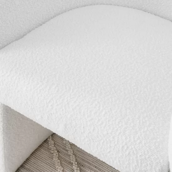 Modern style simple and elegant chair, white leisure chair, suitable for dining/bedroom/living room/reception desk (assembly required)-White Modern style simple and elegant chair, white leisure chair, suitable for dining/bedroom/living room/reception desk (assembly required)-White