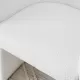 Modern style simple and elegant chair, white leisure chair, suitable for dining/bedroom/living room/reception desk (assembly required)-White Modern style simple and elegant chair, white leisure chair, suitable for dining/bedroom/living room/reception desk (assembly required)-White