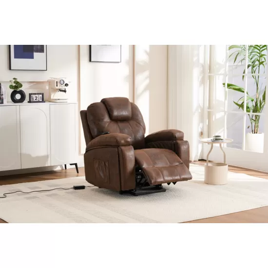 Power Lift Recliner Chair with Massage and Heat for Elderly, Overstuffed Wide Recliners, Heavy Duty and Safety Motion Reclining Mechanism Power Lift Recliner Chair with Massage and Heat for Elderly, Overstuffed Wide Recliners, Heavy Duty and Safety Motion Reclining Mechanism