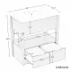 30 Inch Bathroom Vanity with Sink Top, Bathroom Cabinet with Open Storage Shelf and Two Drawers, One Package, Black (Old Sku:WF311619AAP) 30 Inch Bathroom Vanity with Sink Top, Bathroom Cabinet with Open Storage Shelf and Two Drawers, One Package, Black (Old Sku:WF311619AAP)