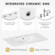 30 Inch Bathroom Vanity with Sink Top, Bathroom Cabinet with Open Storage Shelf and Two Drawers, One Package, Black (Old Sku:WF311619AAP) 30 Inch Bathroom Vanity with Sink Top, Bathroom Cabinet with Open Storage Shelf and Two Drawers, One Package, Black (Old Sku:WF311619AAP)