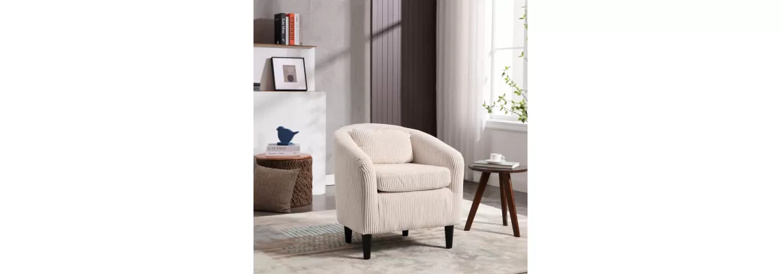 Enhance Your Living Room with the COOLMORE Century Modern Barrel Chair – Comfort & Style for $163.63
Enhance Your Living Room with the COOLMORE Century Modern Barrel Chair – Comfort & Style for $163.63