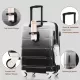 Luggage Set of 3, 20-inch with USB Port, Airline Certified Carry-on Luggage with Cup Holder, ABS+PC Hard Shell Luggage with Spinner Wheels, black Luggage Set of 3, 20-inch with USB Port, Airline Certified Carry-on Luggage with Cup Holder, ABS+PC Hard Shell Luggage with Spinner Wheels, black