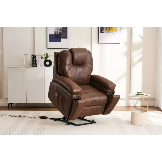 Power Lift Recliner Chair with Massage and Heat for Elderly, Overstuffed Wide Recliners, Heavy Duty and Safety Motion Reclining Mechanism Power Lift Recliner Chair with Massage and Heat for Elderly, Overstuffed Wide Recliners, Heavy Duty and Safety Motion Reclining Mechanism