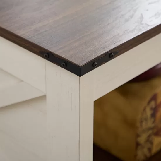 Coffee table, farmhouse coffee table with storage space, rural wooden cocktail table, rectangular coffee table, suitable for living room, semi open storage compartment, Coffee table, farmhouse coffee table with storage space, rural wooden cocktail table, rectangular coffee table, suitable for living room, semi open storage compartment,