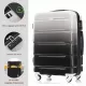 Luggage Set of 3, 20-inch with USB Port, Airline Certified Carry-on Luggage with Cup Holder, ABS+PC Hard Shell Luggage with Spinner Wheels, black Luggage Set of 3, 20-inch with USB Port, Airline Certified Carry-on Luggage with Cup Holder, ABS+PC Hard Shell Luggage with Spinner Wheels, black