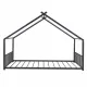 Full Size Metal House Bed, Black Full Size Metal House Bed, Black