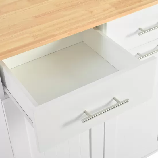 K&K Kitchen Island with Drop Leaf, Kitchen Storage Cart with 3 Tier Pull Out Cabinet Organizer, Internal Storage Rack, Rolling Kitchen Cart on Wheels with Towel Rack, 2 Drawers, for Kitchen, White K&K Kitchen Island with Drop Leaf, Kitchen Storage Cart with 3 Tier Pull Out Cabinet Organizer, Internal Storage Rack, Rolling Kitchen Cart on Wheels with Towel Rack, 2 Drawers, for Kitchen, White