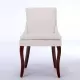 Modern Dining Chairs Set of 2,Double-layer Cushioned Chenille fabric Upholstered Accent Side Leisure Chairs with Mid Back and Curved Solid Wood Legs for Living Room/Dining Room-Beige Modern Dining Chairs Set of 2,Double-layer Cushioned Chenille fabric Upholstered Accent Side Leisure Chairs with Mid Back and Curved Solid Wood Legs for Living Room/Dining Room-Beige