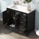 36 Inch Black Bathroom Vanity with Ceramic Sink Combo, Abundant Storage Cabinet -2 Soft close doors and 5 drawers 36 Inch Black Bathroom Vanity with Ceramic Sink Combo, Abundant Storage Cabinet -2 Soft close doors and 5 drawers