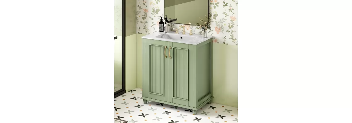 30 Inch Bathroom Vanity with Resin Sink: Stylish and Functional Freestanding Storage Solution
30 Inch Bathroom Vanity with Resin Sink: Stylish and Functional Freestanding Storage Solution