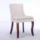 Modern Dining Chairs Set of 2,Double-layer Cushioned Chenille fabric Upholstered Accent Side Leisure Chairs with Mid Back and Curved Solid Wood Legs for Living Room/Dining Room-Beige Modern Dining Chairs Set of 2,Double-layer Cushioned Chenille fabric Upholstered Accent Side Leisure Chairs with Mid Back and Curved Solid Wood Legs for Living Room/Dining Room-Beige