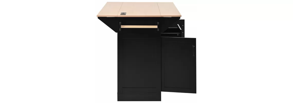K&K 55.7'' Large Kitchen Island with Drop Leaf & Power Outlet – Versatile Storage & Dining Solution
K&K 55.7'' Large Kitchen Island with Drop Leaf & Power Outlet – Versatile Storage & Dining Solution