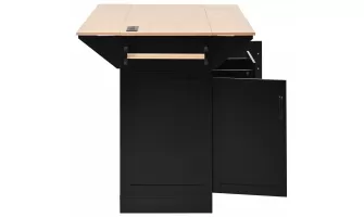   

K&K 55.7'' Large Kitchen Island with Drop Leaf & Power Outlet – Versatile Storage & Dining Solution
