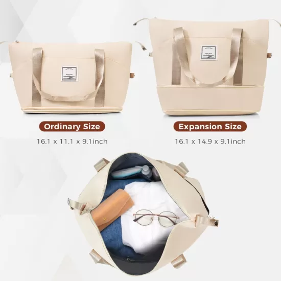 Luggage Sets 4 Piece, 20-inch with USB Port, Expandable ABS Durable Suitcase with Travel Bag, Cup Holder, ABS Hard Shell Luggage with Spinner Wheels, beige Luggage Sets 4 Piece, 20-inch with USB Port, Expandable ABS Durable Suitcase with Travel Bag, Cup Holder, ABS Hard Shell Luggage with Spinner Wheels, beige