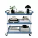 3-Tier Plastic Service Utility Cart with Wheels, Food-service Rolling Cart Heavy Duty 350lbs Capacity,Commercial Rolling for Restaurant, Household, Office, Warehouse, 40.9''L x 19.6''W x 41.3''H 3-Tier Plastic Service Utility Cart with Wheels, Food-service Rolling Cart Heavy Duty 350lbs Capacity,Commercial Rolling for Restaurant, Household, Office, Warehouse, 40.9''L x 19.6''W x 41.3''H