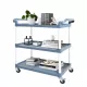 3-Tier Plastic Service Utility Cart with Wheels, Food-service Rolling Cart Heavy Duty 350lbs Capacity,Commercial Rolling for Restaurant, Household, Office, Warehouse, 40.9''L x 19.6''W x 41.3''H 3-Tier Plastic Service Utility Cart with Wheels, Food-service Rolling Cart Heavy Duty 350lbs Capacity,Commercial Rolling for Restaurant, Household, Office, Warehouse, 40.9''L x 19.6''W x 41.3''H