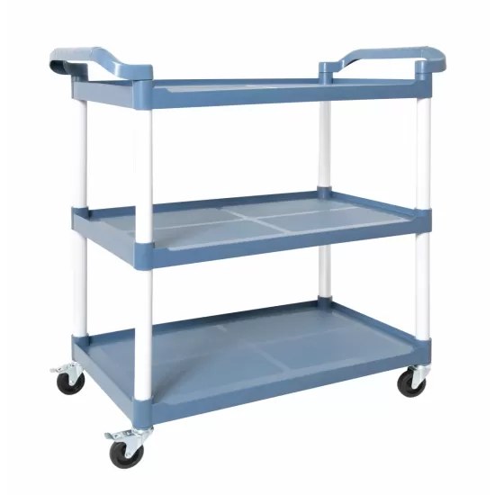 3-Tier Plastic Service Utility Cart with Wheels, Food-service Rolling Cart Heavy Duty 350lbs Capacity,Commercial Rolling for Restaurant, Household, Office, Warehouse, 40.9''L x 19.6''W x 41.3''H 3-Tier Plastic Service Utility Cart with Wheels, Food-service Rolling Cart Heavy Duty 350lbs Capacity,Commercial Rolling for Restaurant, Household, Office, Warehouse, 40.9''L x 19.6''W x 41.3''H