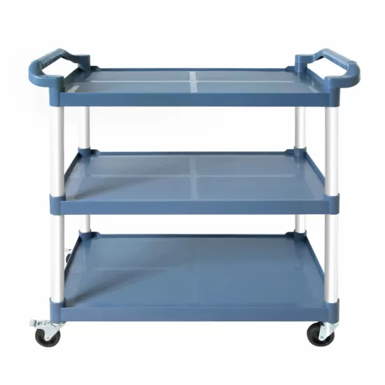 3-Tier Plastic Service Utility Cart with Wheels, Food-service Rolling Cart Heavy Duty 350lbs Capacity,Commercial Rolling for Restaurant, Household, Office, Warehouse, 40.9''L x 19.6''W x 41.3''H 3-Tier Plastic Service Utility Cart with Wheels, Food-service Rolling Cart Heavy Duty 350lbs Capacity,Commercial Rolling for Restaurant, Household, Office, Warehouse, 40.9''L x 19.6''W x 41.3''H
