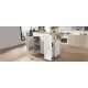 K&K Kitchen Island with Drop Leaf, Kitchen Storage Cart with 3 Tier Pull Out Cabinet Organizer, Internal Storage Rack, Rolling Kitchen Cart on Wheels with Towel Rack, 2 Drawers, for Kitchen, White K&K Kitchen Island with Drop Leaf, Kitchen Storage Cart with 3 Tier Pull Out Cabinet Organizer, Internal Storage Rack, Rolling Kitchen Cart on Wheels with Towel Rack, 2 Drawers, for Kitchen, White