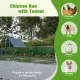 26'Lx6.7'Wx6.6' ft Large Metal Chicken Coop, Walk-in Chicken Run, Galvanized Wire Poultry Chicken Hen Pen Cage, Rabbits Duck Cages with Waterproof and Anti-Ultraviolet Cover for Outside 26'Lx6.7'Wx6.6' ft Large Metal Chicken Coop, Walk-in Chicken Run, Galvanized Wire Poultry Chicken Hen Pen Cage, Rabbits Duck Cages with Waterproof and Anti-Ultraviolet Cover for Outside