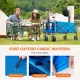 Folding Wagon Cart with Wheels, Foldable Grocery Cart,small,blue Folding Wagon Cart with Wheels, Foldable Grocery Cart,small,blue
