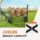 Folding Wagon Cart with Wheels, Foldable Grocery Cart,small,blue Folding Wagon Cart with Wheels, Foldable Grocery Cart,small,blue