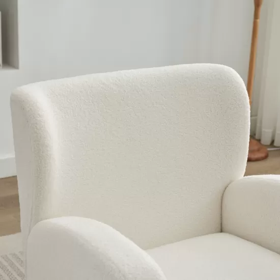 Mirod Modern Wing back Lounge Chair - Stylish Design, Soft Fabric, Solid Wood Legs, Easy Assembly, Durable Frame Mirod Modern Wing back Lounge Chair - Stylish Design, Soft Fabric, Solid Wood Legs, Easy Assembly, Durable Frame
