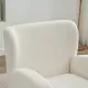 Mirod Modern Wing back Lounge Chair - Stylish Design, Soft Fabric, Solid Wood Legs, Easy Assembly, Durable Frame Mirod Modern Wing back Lounge Chair - Stylish Design, Soft Fabric, Solid Wood Legs, Easy Assembly, Durable Frame