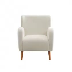 Mirod Modern Wing back Lounge Chair - Stylish Design, Soft Fabric, Solid Wood Legs, Easy Assembly, Durable Frame