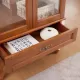 Lighted Glass Cabinet Glass Wine Cabinet Curio Display Cabinet with Adjustable Glass Shelves 2 Doors and 1 drawer Cabinet Bulb Included OAK Lighted Glass Cabinet Glass Wine Cabinet Curio Display Cabinet with Adjustable Glass Shelves 2 Doors and 1 drawer Cabinet Bulb Included OAK