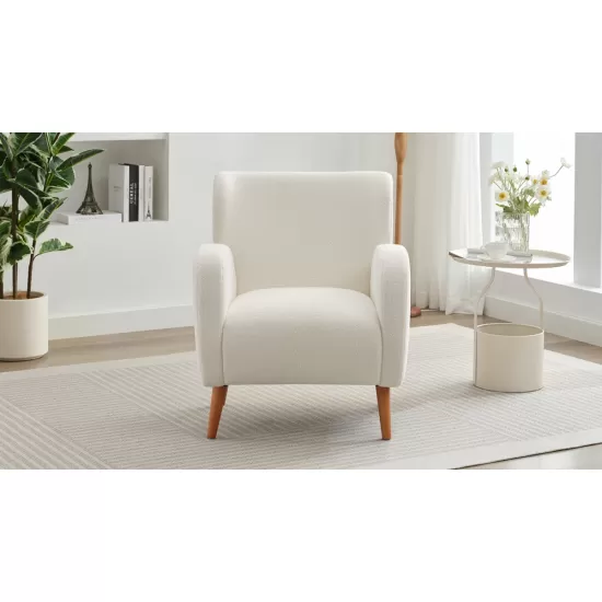 Mirod Modern Wing back Lounge Chair - Stylish Design, Soft Fabric, Solid Wood Legs, Easy Assembly, Durable Frame Mirod Modern Wing back Lounge Chair - Stylish Design, Soft Fabric, Solid Wood Legs, Easy Assembly, Durable Frame