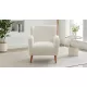 Mirod Modern Wing back Lounge Chair - Stylish Design, Soft Fabric, Solid Wood Legs, Easy Assembly, Durable Frame Mirod Modern Wing back Lounge Chair - Stylish Design, Soft Fabric, Solid Wood Legs, Easy Assembly, Durable Frame