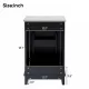 [Viedo] 20 Inch Modern Small Bathroom Vanity Cabinet With Ceramic Basin- 20*15.5*33.3 Inches,Ample Storage,1 Soft Close Door