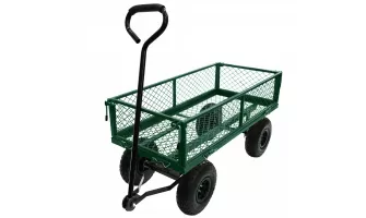 The Ultimate 3 cu. ft. 300 lbs. Capacity Heavy Duty Green Utility Wagon for Outdoor and Garden Use