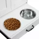 Dog Feeding Station, Dog Food Storage Cabinet with Hidden Dog Bowls, Adjustable Panel, Hooks, for Medium Sized Dogs, White Dog Feeding Station, Dog Food Storage Cabinet with Hidden Dog Bowls, Adjustable Panel, Hooks, for Medium Sized Dogs, White