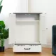 Dog Feeding Station, Dog Food Storage Cabinet with Hidden Dog Bowls, Adjustable Panel, Hooks, for Medium Sized Dogs, White Dog Feeding Station, Dog Food Storage Cabinet with Hidden Dog Bowls, Adjustable Panel, Hooks, for Medium Sized Dogs, White