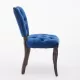 French Vintage Tufted Upholstered Fabric Dining Chair,Set of 2,Blue,SW1869BL French Vintage Tufted Upholstered Fabric Dining Chair,Set of 2,Blue,SW1869BL